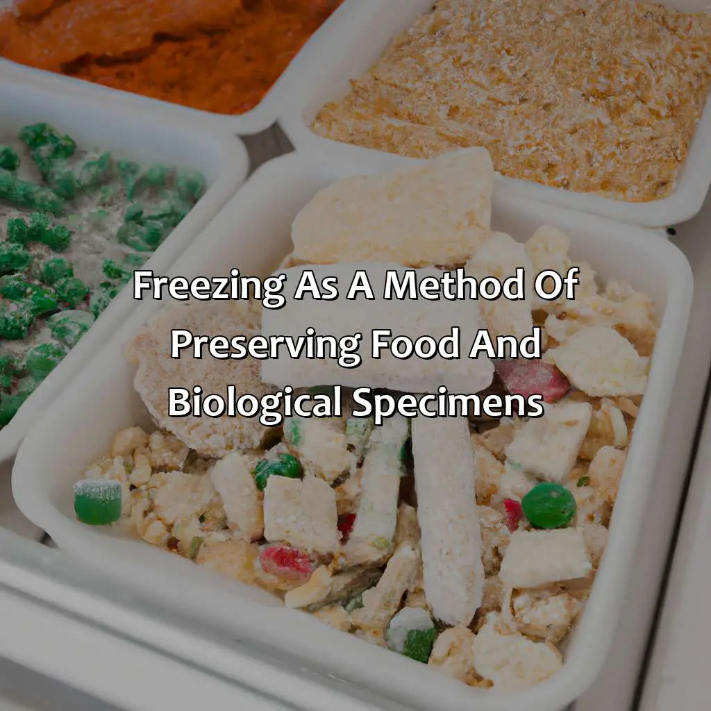 Freezing As A Method Of Preserving Food And Biological Specimens - How Cold Is Freezing?, 