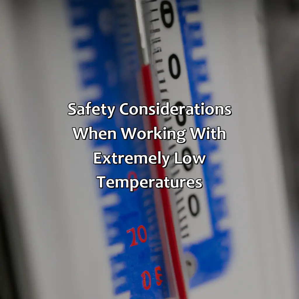 Safety Considerations When Working With Extremely Low Temperatures - How Cold Is Freezing?, 