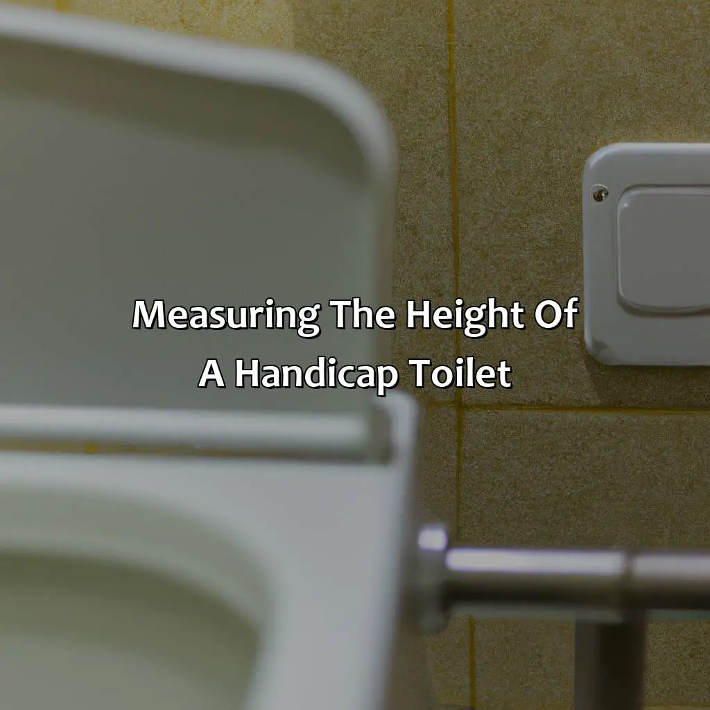 Measuring The Height Of A Handicap Toilet - How High Is A Handicap Toilet?, 