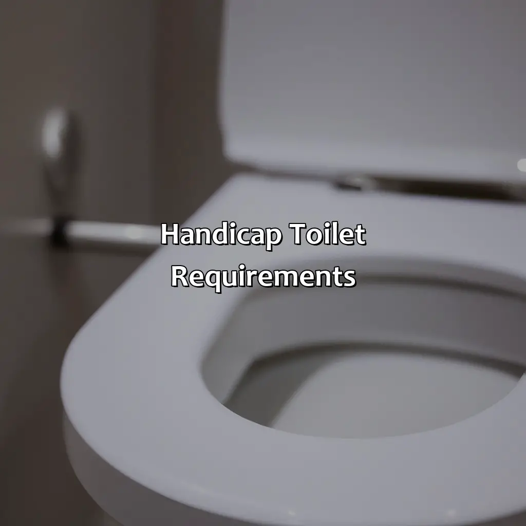Handicap Toilet Requirements - How High Is A Handicap Toilet?, 