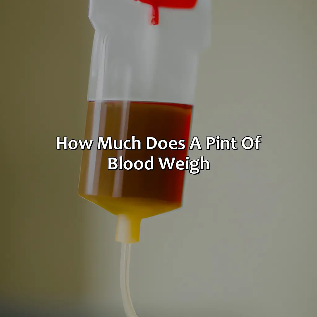How Much Does a Pint of Blood Weigh?,